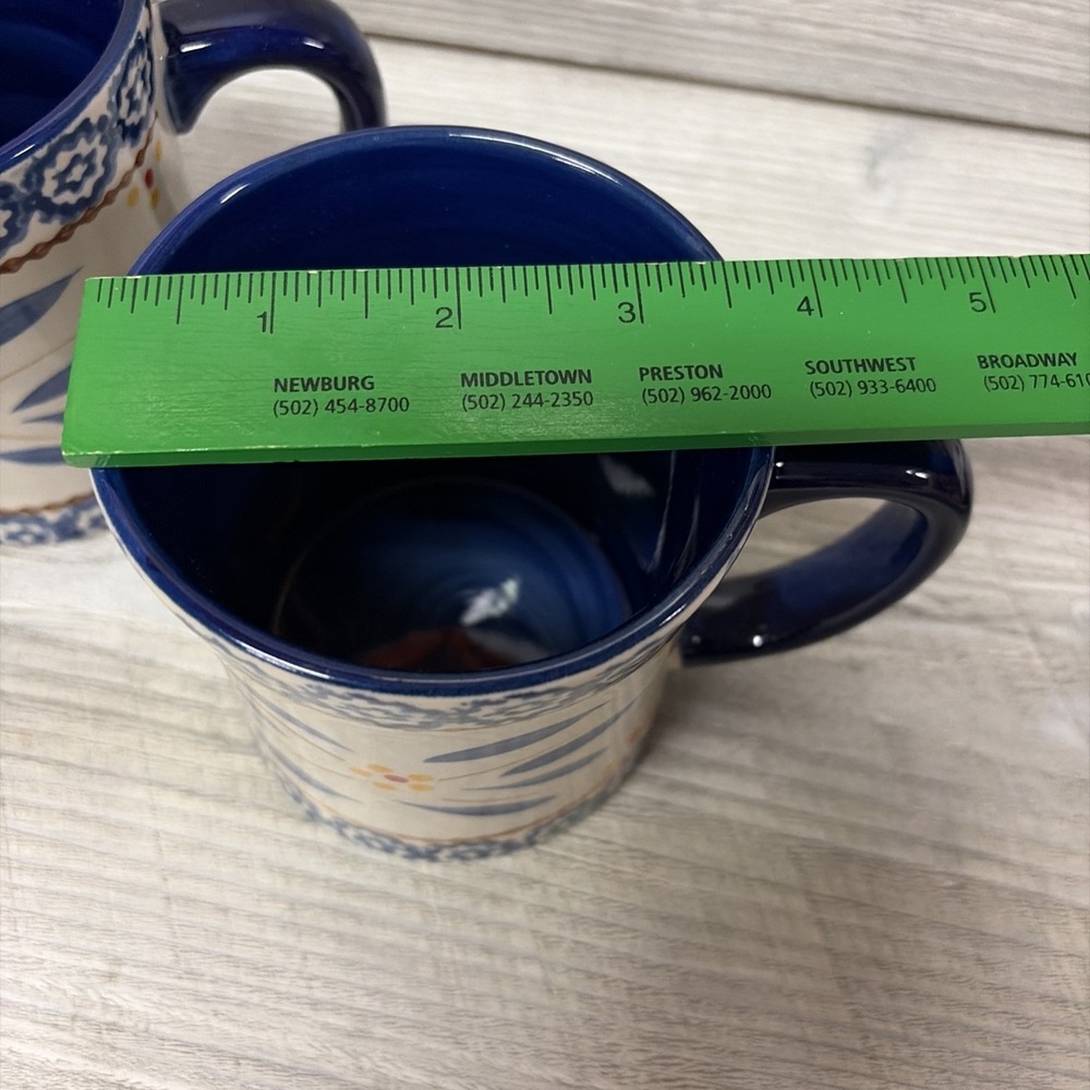 Temptations by Tara OLD WORLD BLUE Mug set of 2 - EUC (e9) - Picture 9 of 9